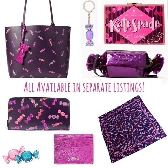 Kate Spade Candy Wrapper Wrappings Wallet Staci Leather Continental NWT - Picture 7 of 7